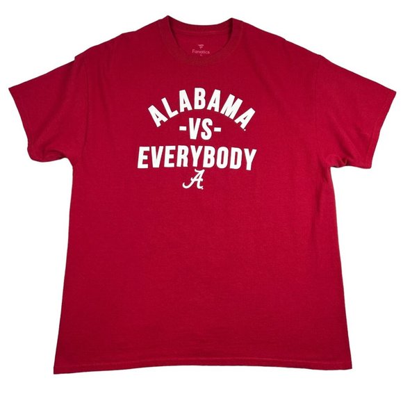 Fanatics University of Alabama T-Shirt Men XL Crimson Tide Alabama Vs Everyone - Picture 12 of 16